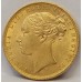 AUSTRALIA 1874 . ONE 1 SOVEREIGN . SYDNEY . GOLD . MINOR BAG MARKS